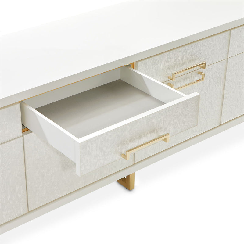 Palm Gate - Media Cabinet - Cloud White - R&R Furniture Gallery (Fountain Valley, CA)