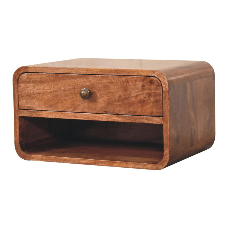 Curve Upper Slot Floating Nightstand - R&R Furniture Gallery (Fountain Valley, CA)