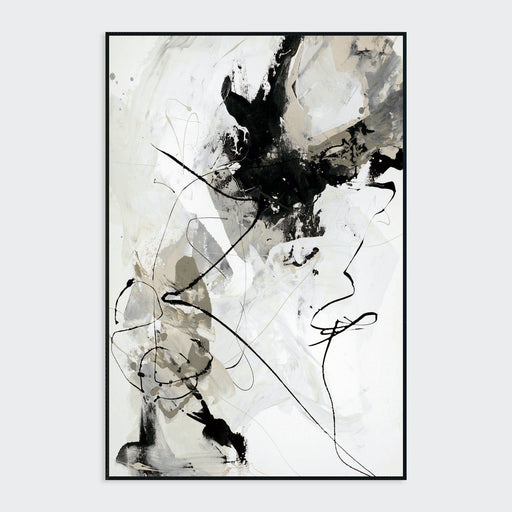 Chaos I - Painting Art By Buddy Whitlock - Black / White - R&R Furniture Gallery (Fountain Valley, CA)