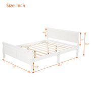 Platform Bed Frame Mattress Foundation Sleigh Bed With Headboard / Footboard / Wood Slat Suppor - R&R Furniture Gallery (Fountain Valley, CA)