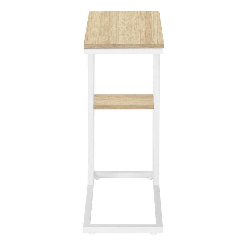 Accent Table, C - Shaped, Marble Look Contemporary & Modern Convenient Design - R&R Furniture Gallery (Fountain Valley, CA)