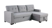 Upholstered Pull Out Sectional Sofa With Chaise - R&R Furniture Gallery (Fountain Valley, CA)