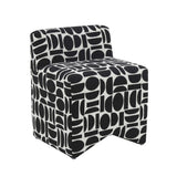 Pippa - Geometric Jacquard Weave Stool - R&R Furniture Gallery (Fountain Valley, CA)