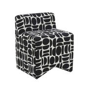 Pippa - Geometric Jacquard Weave Stool - R&R Furniture Gallery (Fountain Valley, CA)