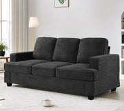 Modern Sofa, Comfortable 3 Seater Couch With Deep Seating, Loose Back Cushions, Wide Arms - R&R Furniture Gallery (Fountain Valley, CA)