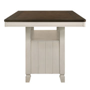Tasnim - Counter Dining Table - Oak & Antique White - R&R Furniture Gallery (Fountain Valley, CA)