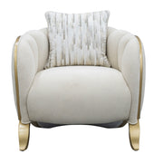 Scotts Square - Matching Chair - Cornsilk / Light Champagne - R&R Furniture Gallery (Fountain Valley, CA)