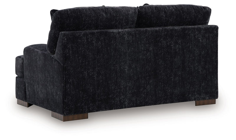 Whitmore Manor - Loveseat - Black Pearl - R&R Furniture Gallery (Fountain Valley, CA)