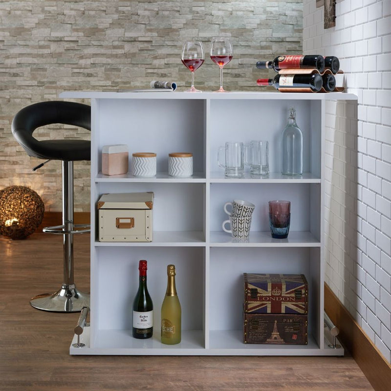 Kite - Bar Table - White High Gloss - R&R Furniture Gallery (Fountain Valley, CA)