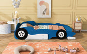 Race Car-Shaped Platform Bed With Wheels - R&R Furniture Gallery (Fountain Valley, CA)