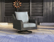 Elite Park - Swivel Lounge w/ Cushion - Gray - R&R Furniture Gallery (Fountain Valley, CA)