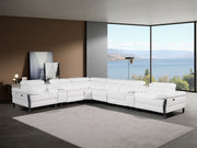 1246 - 8-Piece L-Shaped Modular Power Reclining Sectional With 3 Power Recliners And Power Headrests - R&R Furniture Gallery (Fountain Valley, CA)