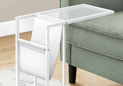 Accent Table, C - Shaped, Contemporary And Modern - White - R&R Furniture Gallery (Fountain Valley, CA)