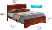 Upholstered Panel Sleigh Bed Design - R&R Furniture Gallery (Fountain Valley, CA)