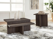 Zendex - Occasional Table Set (Set of 2) - Brown - R&R Furniture Gallery (Fountain Valley, CA)