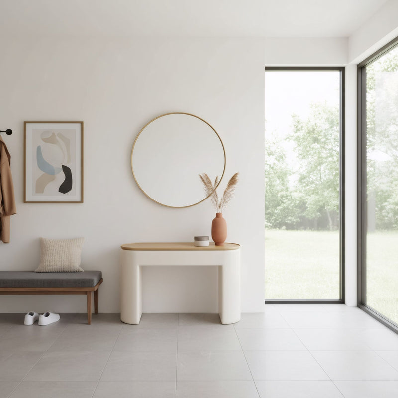 Oskar Lift Top Console Table in Barley