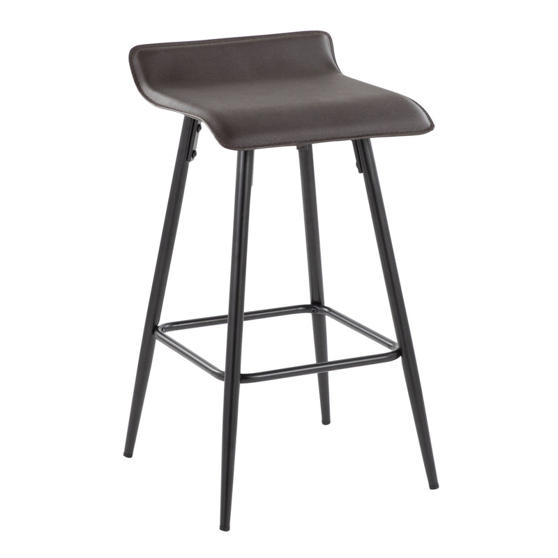 Lumi Source Ale contemporary fixed height counter stool set of 2 with sleek modern design and sturdy legs, perfect for kitchen counters.