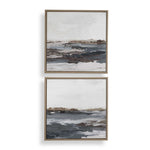 Bring Me In - Framed Landscape Painting (Set of 2) - Blue / Brown / Pink / Purple / White