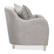 Roxbury Park - Velvet Matching Chair - Steel / Slate - R&R Furniture Gallery (Fountain Valley, CA)
