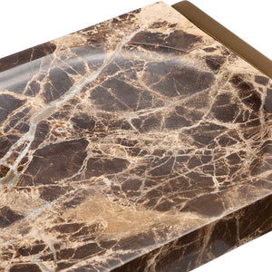 Marble Crest - Tray - Light Brown