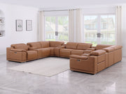 9762 - 12-Piece U-Shaped Sectional Sofa With 4 Power Recliners - R&R Furniture Gallery (Fountain Valley, CA)