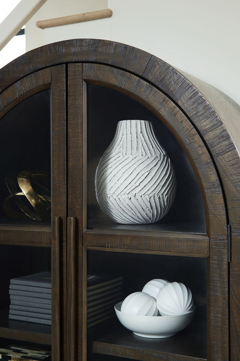 Benhall - Accent Cabinet - Dark Brown - R&R Furniture Gallery (Fountain Valley, CA)