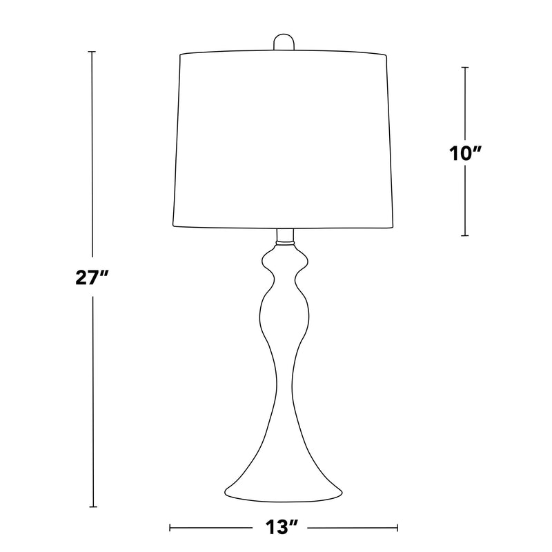 Pair of Lumi Source Ashland contemporary table lamps with sleek modern design, ideal for living room or bedroom decor.