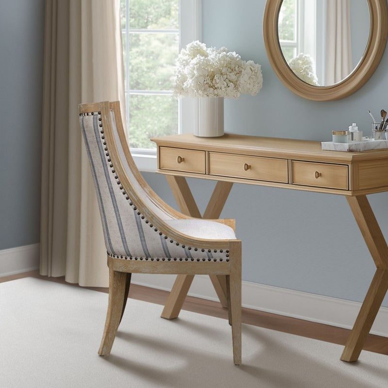 Upholstered Dining Chair With Nailhead Trim - R&R Furniture Gallery (Fountain Valley, CA)