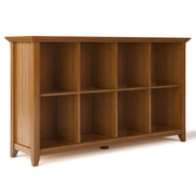 Simpli-Home Acadian handcrafted cube storage organizer with multiple compartments for versatile home organization.