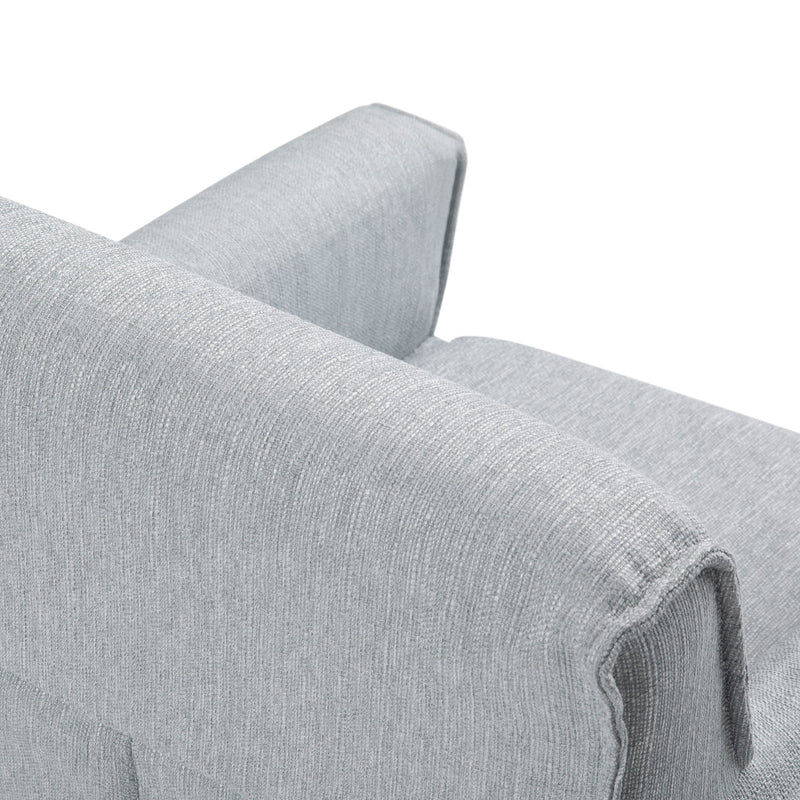 Simpli-Home Warren accent chair with hairpin metal legs and plush upholstery, modern and stylish for living room decor.
