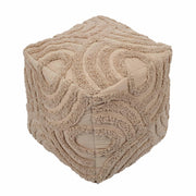 Miranda - Knitted Pouf - Beige - R&R Furniture Gallery (Fountain Valley, CA)