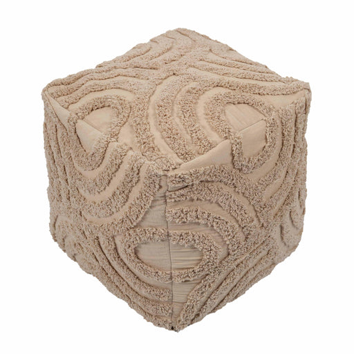 Miranda - Knitted Pouf - Beige - R&R Furniture Gallery (Fountain Valley, CA)