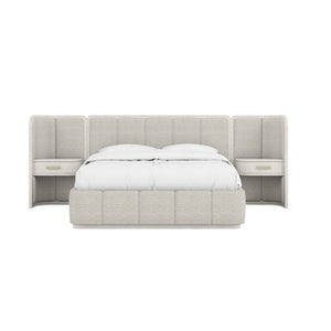 Ashlar Queen Uph Panel Bed w/Nightstand