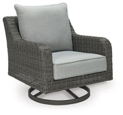 Elite Park - Swivel Lounge w/ Cushion - Gray - R&R Furniture Gallery (Fountain Valley, CA)