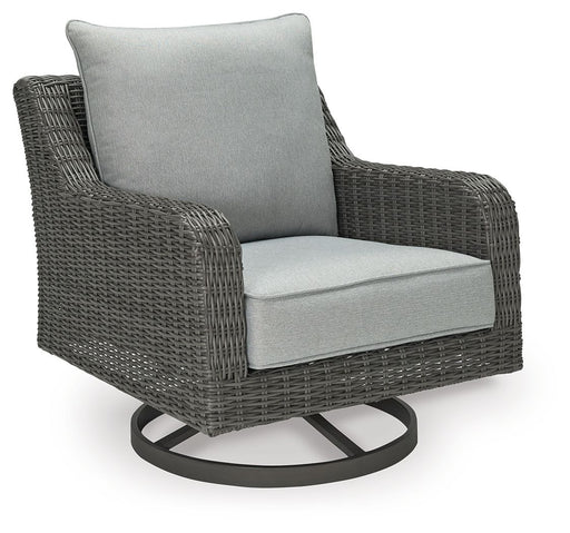 Elite Park - Swivel Lounge w/ Cushion - Gray - R&R Furniture Gallery (Fountain Valley, CA)