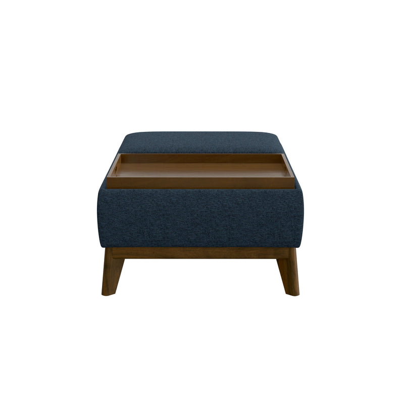 Reversible Tray Ottoman - Blue - R&R Furniture Gallery (Fountain Valley, CA)