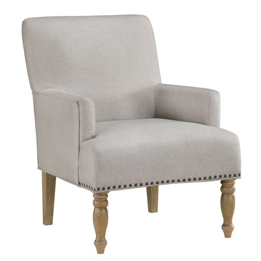 Alice - Upholstered Arm Chair With Nailheads - Beige - R&R Furniture Gallery (Fountain Valley, CA)
