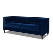 Jack - Modern Tuxedo Tufted Sofa - Navy Blue - R&R Furniture Gallery (Fountain Valley, CA)