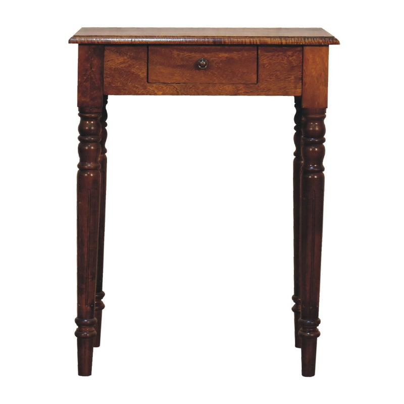 Turned Leg Writing Desk - Chestnut - R&R Furniture Gallery (Fountain Valley, CA)