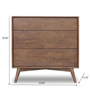 Caroline - Dresser 3 Drawer - Brown / Wood - R&R Furniture Gallery (Fountain Valley, CA)
