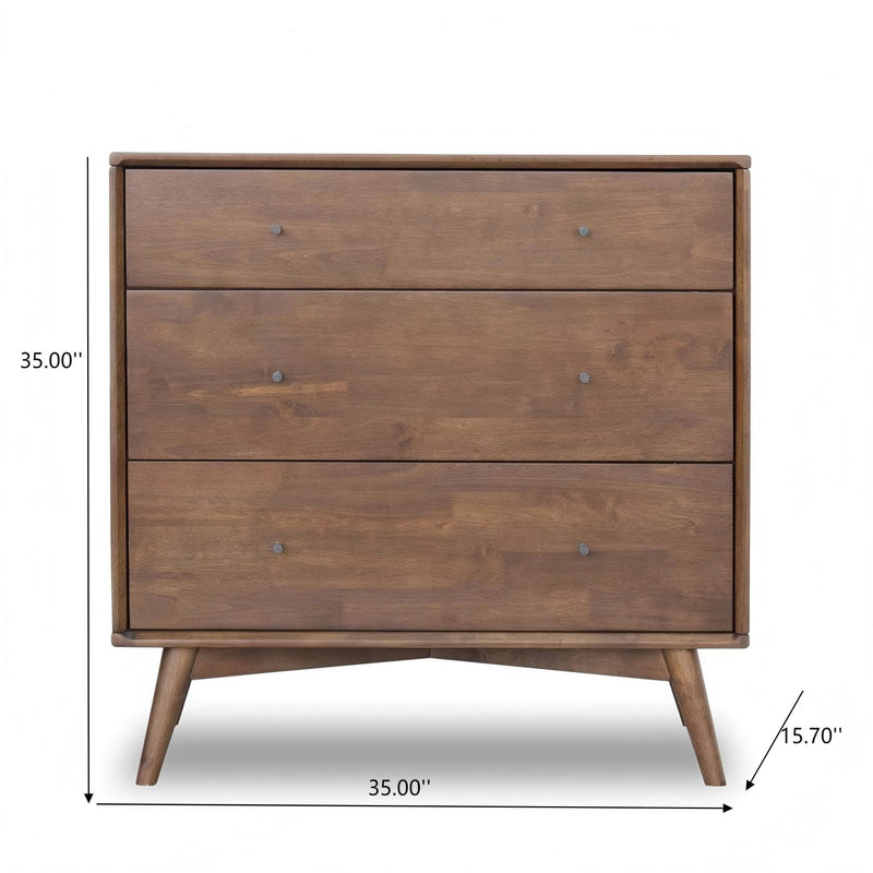 Caroline - Dresser 3 Drawer - Brown / Wood - R&R Furniture Gallery (Fountain Valley, CA)