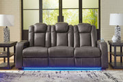 Fyne-dyme - Power Reclining Sofa With Adj Headrest - R&R Furniture Gallery (Fountain Valley, CA)