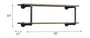 Brantley - Wall Rack - Antique Oak & Sandy Gray - R&R Furniture Gallery (Fountain Valley, CA)