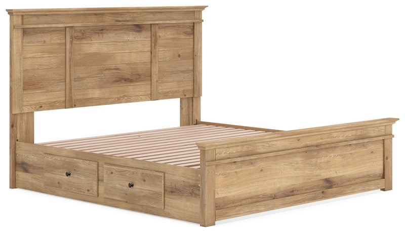 Makidern - Panel Storage Bed With Under Bed Storage Unit - R&R Furniture Gallery (Fountain Valley, CA)