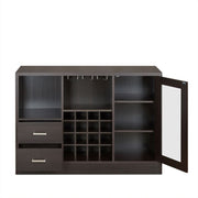 Hazen - 33" Wine Cabinet - Espresso - R&R Furniture Gallery (Fountain Valley, CA)