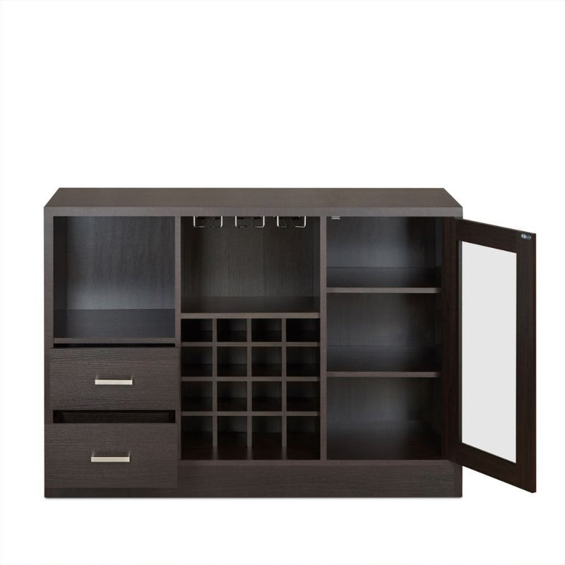 Hazen - 33" Wine Cabinet - Espresso - R&R Furniture Gallery (Fountain Valley, CA)