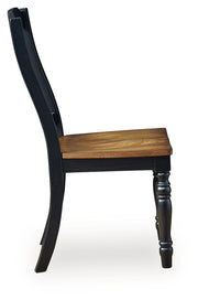 Clorazi - Dining Room Side Chair (Set of 2) - Black / Brown - R&R Furniture Gallery (Fountain Valley, CA)