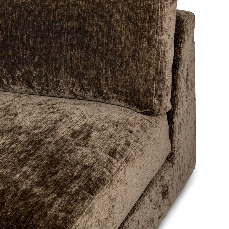 Ludwig - Armless Chair - Mossed Brown - R&R Furniture Gallery (Fountain Valley, CA)