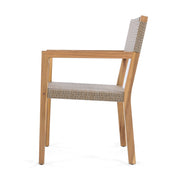 Outdoor Dining Chairs For Patios, Gardens (Set of 2) - Light Brown Multi / Light Teak - R&R Furniture Gallery (Fountain Valley, CA)