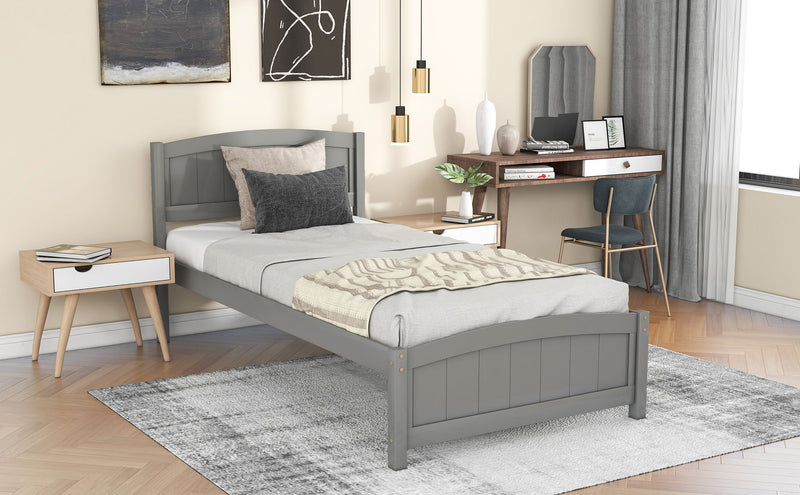 Platform Bed & Headboard, Footboard And Wood Slat Support - R&R Furniture Gallery (Fountain Valley, CA)